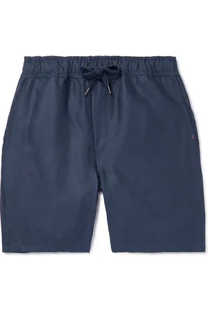 DEREK ROSE Sydney 1 Straight-Leg Linen Drawstring Shorts