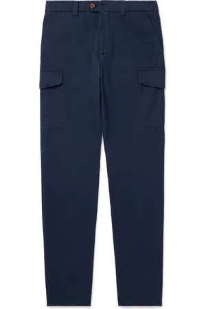 Brunello Cucinelli Straight-Leg Cotton-Gabardine Cargo Trousers