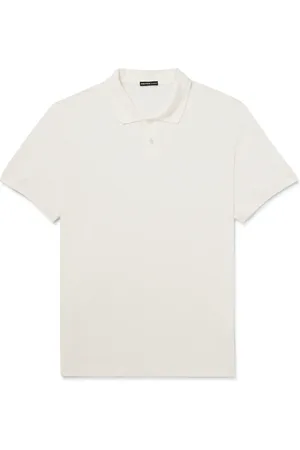 James Perse Luxe Lotus Cotton-Jersey Polo Shirt