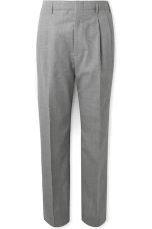 Brunello Cucinelli Tapered Pleated Wool Trousers