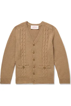VALENTINO GARAVANI Cable-Knit Wool Cardigan