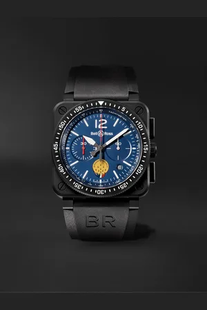 Bell & Ross BR 03-94 Patrouille de France Limited Edition Chronograph Ceramic and Rubber Watch, Ref. No. BR0394-PAF1-CE/SRB