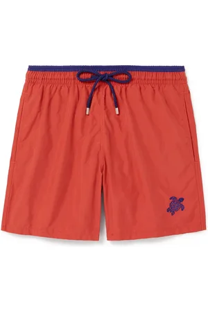 Vilebrequin Moka Straight-Leg Mid-Length ECONYL® Swim Shorts