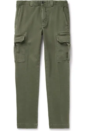 Incotex Tapered Cotton-Blend Canvas Cargo Trousers