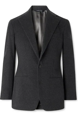 Saman Amel Camel Hair Suit Jacket