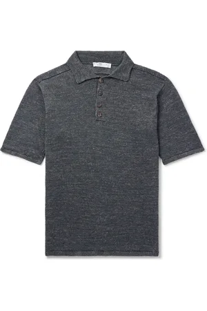Inis Me in Knitted Linen Polo Shirt