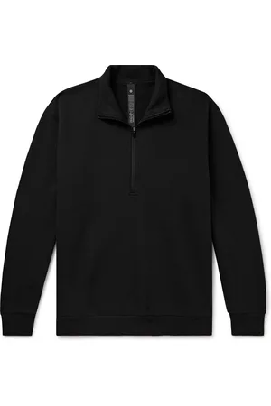 Lululemon Steady State Cotton-Blend Jersey Half-Zip Sweatshirt
