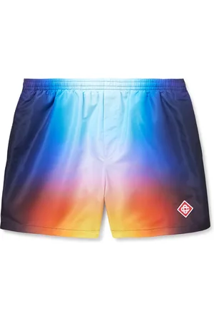 Casablanca Straight-Leg Mid-Length Dégradé Logo-Appliquéd Swim Shorts