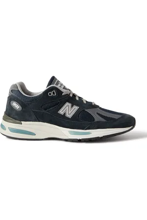 New Balance 991v2 Suede, Mesh and Faux Leather Sneakers