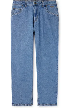 DIME Straight-Leg Logo-Embroidered Jeans