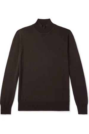 Mr P. Merino Wool Mock-Neck Sweater
