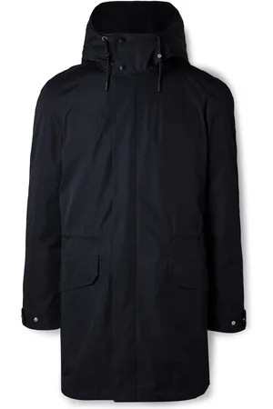 YVES SALOMON Cotton-Blend Twill Parka with Detachable Shearling Liner