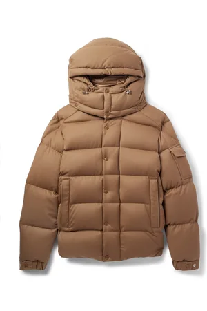 Moncler Logo-Appliquéd Quilted Wool-Flannel Hooded Down Jacket