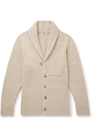 Inis Me in Shawl-Collar Merino Wool and Cashmere-Blend Cardigan