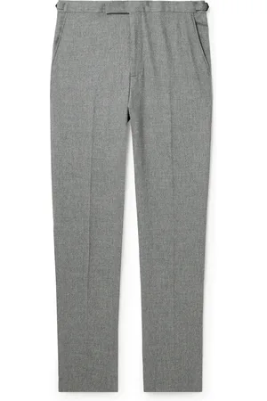RICHARD JAMES Chapman Slim-Fit Wool-Blend Flannel Trousers