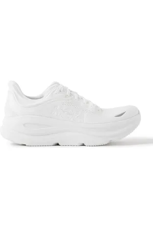 Hoka One One Bondi 9 Rubber-Trimmed Mesh Running Sneakers