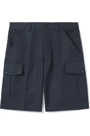 Loro Piana Bizen Wide-Leg Cotton and Linen-Blend Canvas Cargo Shorts