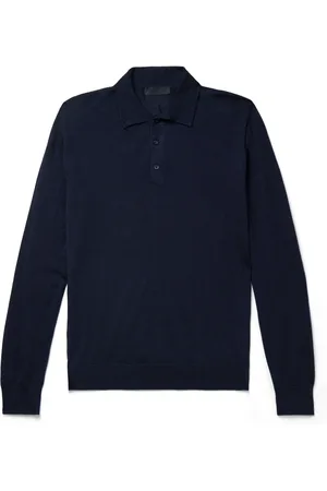 Saman Amel Elo Slim-Fit Cashmere and Silk-Blend Polo Shirt