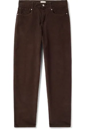 ALTEA Ken Slim-Fit Straight-Leg Stretch-Cotton Corduroy Trousers
