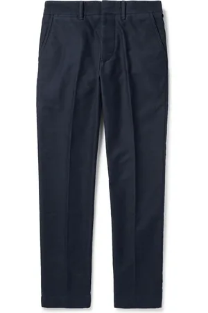 Tom Ford Straight-Leg Brushed Cotton-Satin Trousers