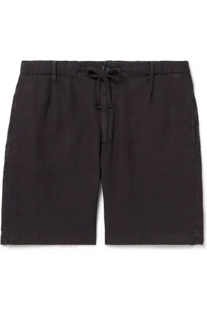HARTFORD Tank Straight-Leg Linen Drawstring Shorts
