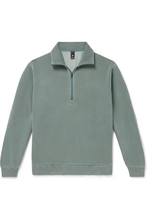 Lululemon Steady State Cotton-Blend Jersey Half-Zip Sweatshirt