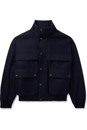 Loro Piana Tristar Wool and Cashmere-Blend Flannel Bomber Jacket