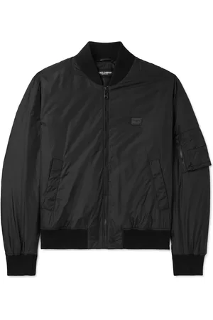 Dolce & Gabbana Logo-Appliquéd Shell Bomber Jacket