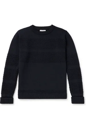 S.N.S. HERNING Fisherman II Textured Virgin Wool Sweater