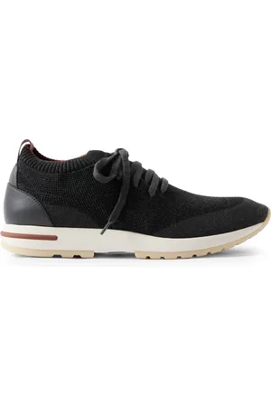 Loro Piana 360 Flexy Leather-Trimmed Knitted Wish® Wool Sneakers