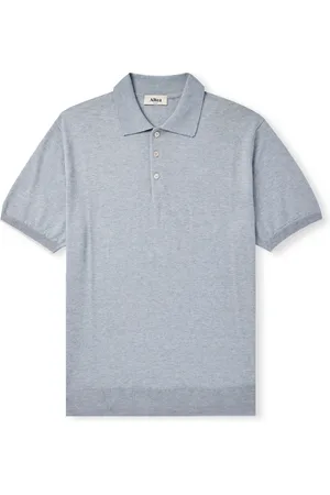 ALTEA Cotton and Cashmere-Blend Polo Shirt