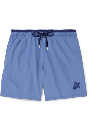 Vilebrequin Moka Straight-Leg Mid-Length ECONYL® Swim Shorts
