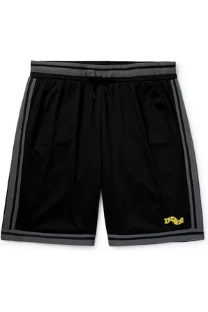 DIME League Straight-Leg Webbing-Trimmed Mesh Drawstring Shorts