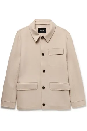 YVES SALOMON Wool and Cashmere-Blend Felt Overshirt