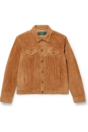 Ralph Lauren Polo Country Logo-Print Suede Jacket
