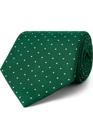 Dunhill 9.5cm Polka-Dot Silk-Twill Tie