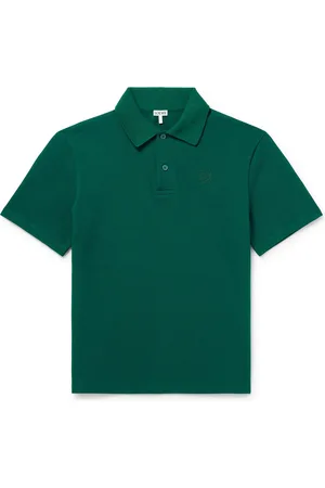 Loewe Logo-Embroidered Cotton-Piqué Polo Shirt