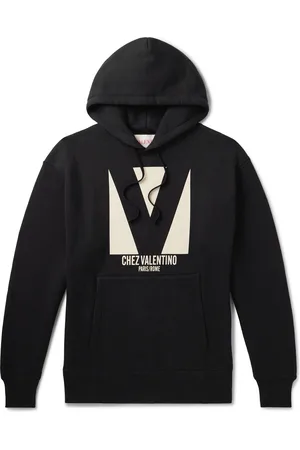VALENTINO GARAVANI Logo-Print Cotton-Jersey Hoodie