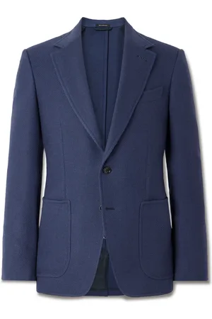 Tom Ford Shelton Wool, Mohair, Silk and Linen-Blend Blazer