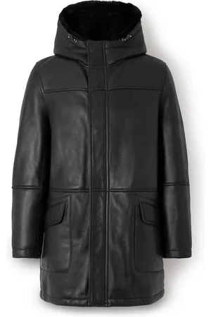 YVES SALOMON Shearling Hooded Coat