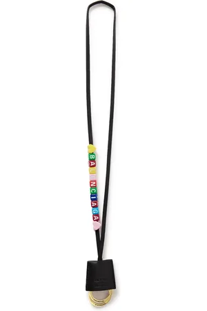 Balenciaga Rodeo Cloche Clé Leather Beaded Keychain Lanyard