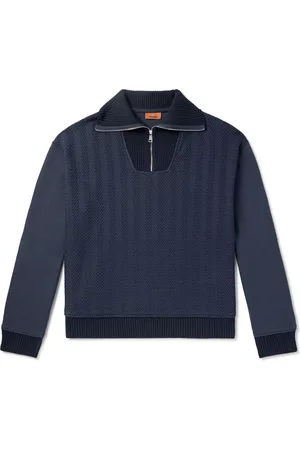 Missoni Cotton-Jersey Half-Zip Sweatshirt