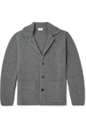 ALTEA Basketweave Virgin Wool Cardigan