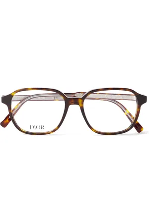 Dior InDiorO S3I Square-Frame Tortoiseshell Acetate Optical Glasses