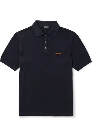 Ermenegildo Zegna Slim-Fit Cotton-Piqué Polo Shirt