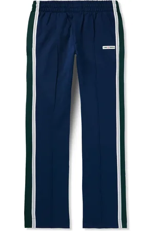 Casablanca Straight-Leg Logo-Appliquéd Mesh-Trimmed Tech-Jersey Track Pants