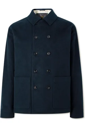 Loro Piana Double-Breasted Cotton and Cashmere-Blend Peacoat