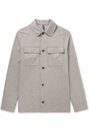 Incotex Venezia 1951 Brushed Virgin Wool-Blend Overshirt