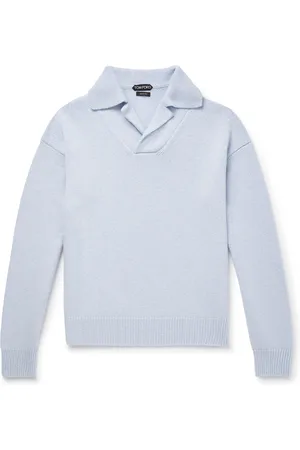 Tom Ford Cashmere and Wool-Blend Polo Sweater