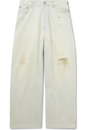 Acne Studios Wide-Leg Distressed Jeans